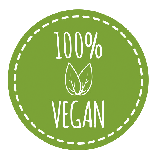 100% productos veganos logotipo